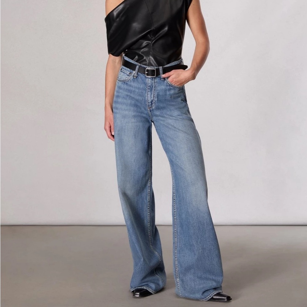 NWT rag & bone The Sofie High Rise Ultra Wide Jeans